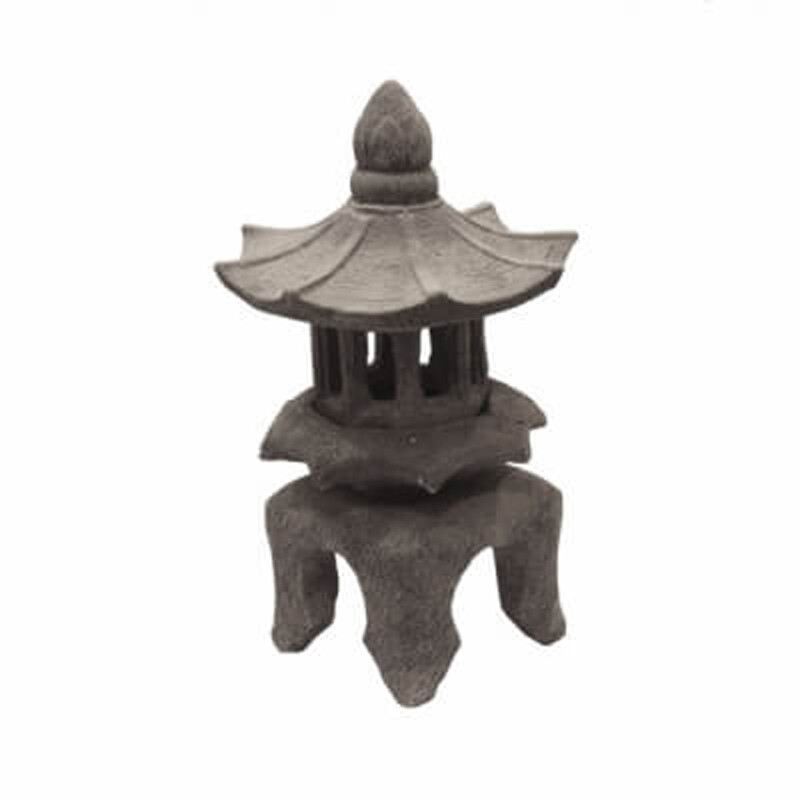 Soška beton Pagoda 44 cm šedá