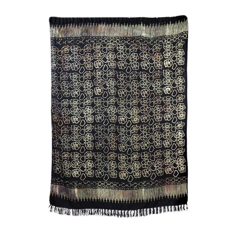 Pareo Sarong Bali Mentari černá 160 x 118 cm