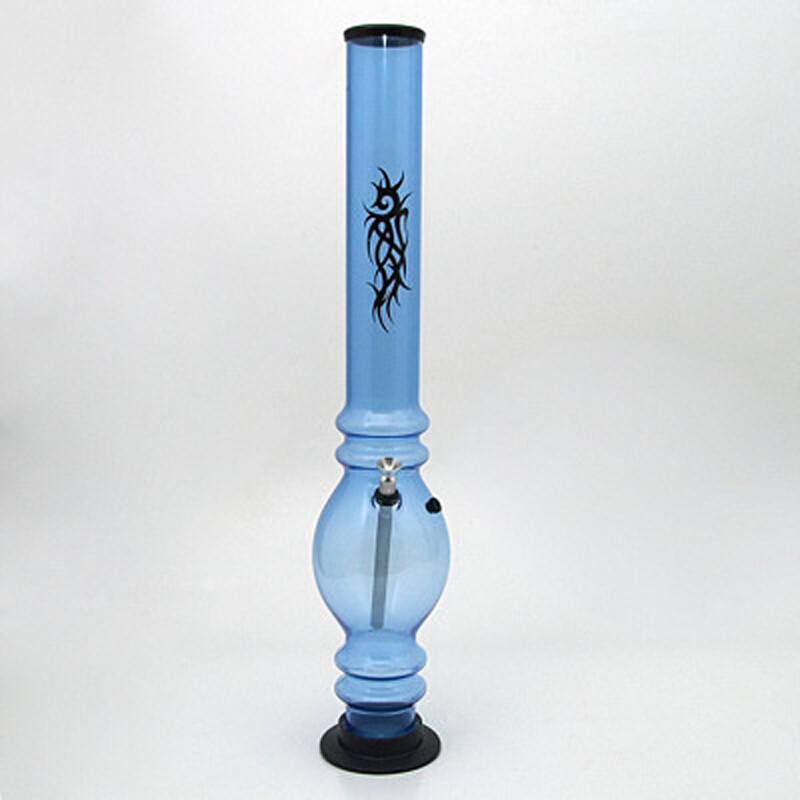 Bong acrylic Ninja Tattoo UV 50 cm modrá