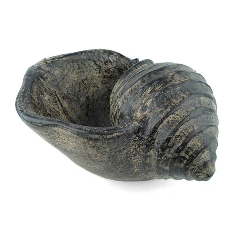 Květináč beton Ulita 17 cm hnědá