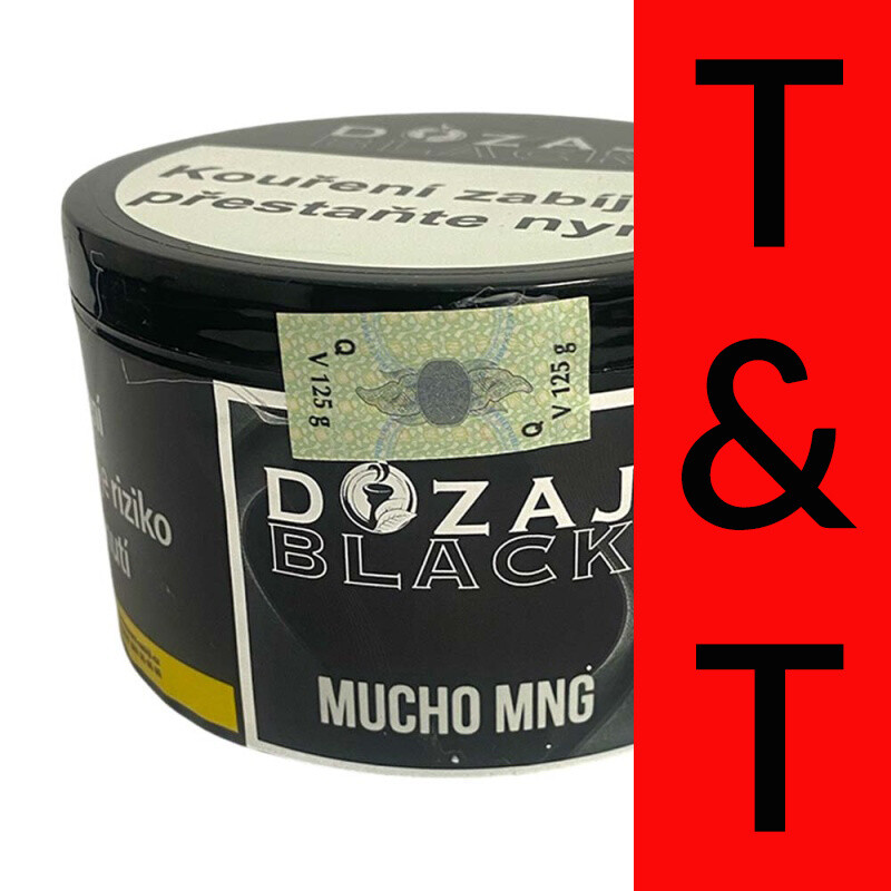 Tabák Dozaj Black Mucho Mng 125 g