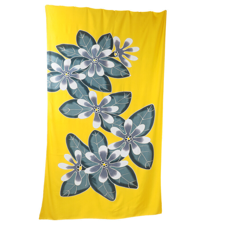 Pareo Sarong Bali Flowers 07 žlutá 200 x 118 cm
