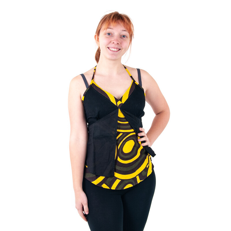 Top halenka Šarlota S žlutá