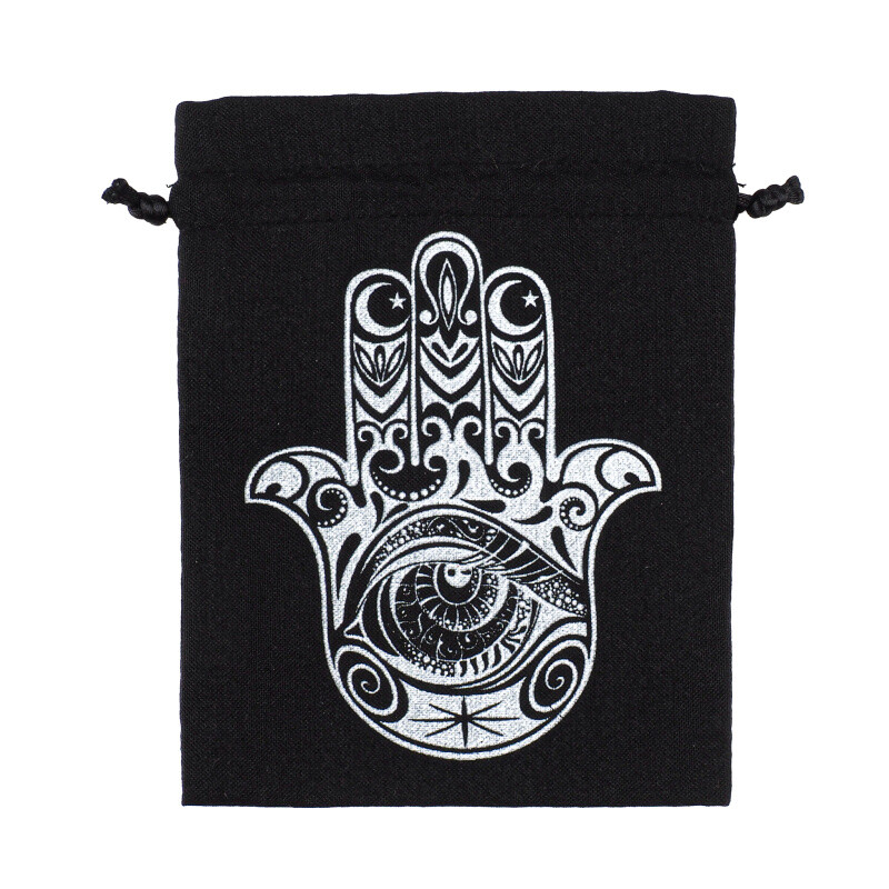 Pytlík dárkový Gifty Hamsa 11 x 14 cm černá