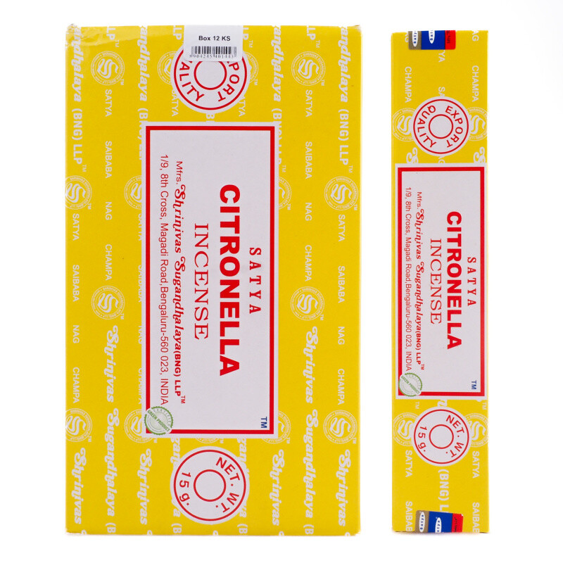 Indické vonné tyčinky Satya PK Citronella 15 g