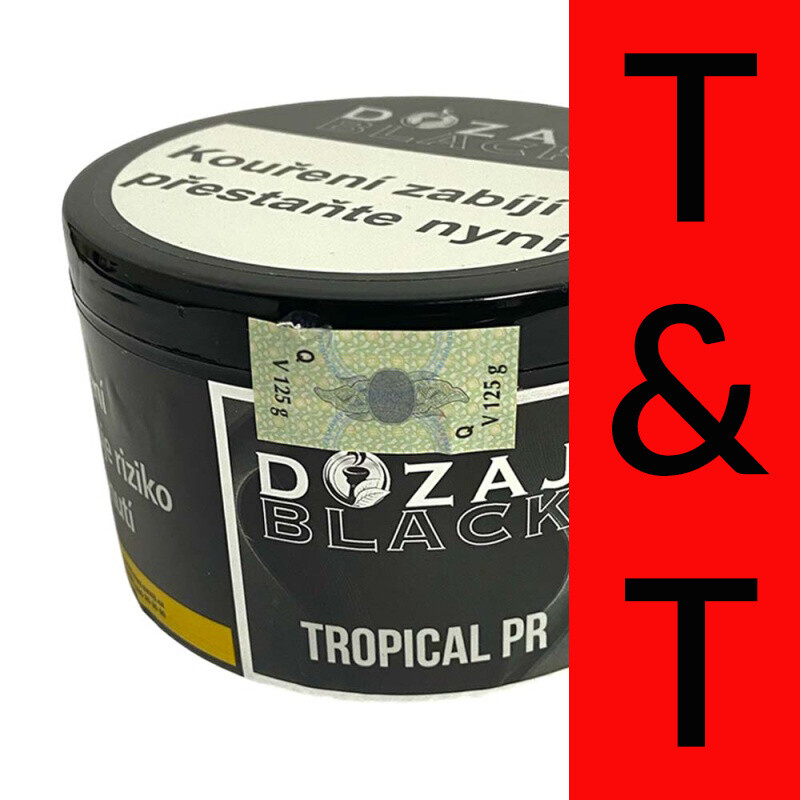 Tabák Dozaj Black Tropical Pr 125 g
