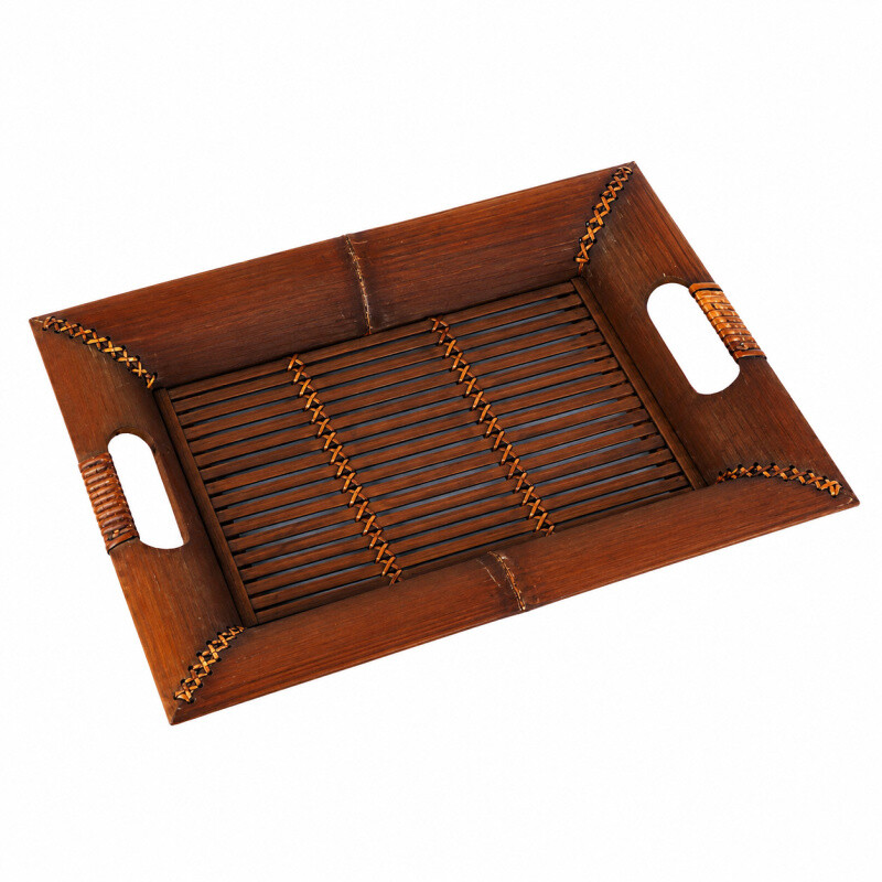 Podnos bambus Obdélník 01 35 x 28 cm hnědá