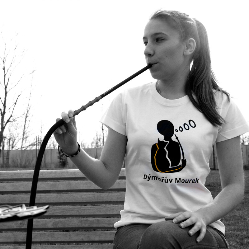 Tričko dámské Dýmkařův Mourek bílá L