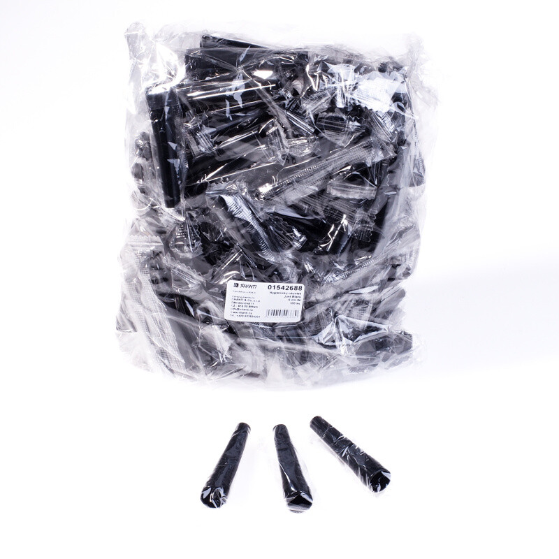 Hygienický náustek Just Black 6 cm IN 100 ks
