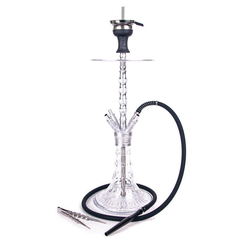 Vodní dýmka Aladin Alux M6 58 cm Silver