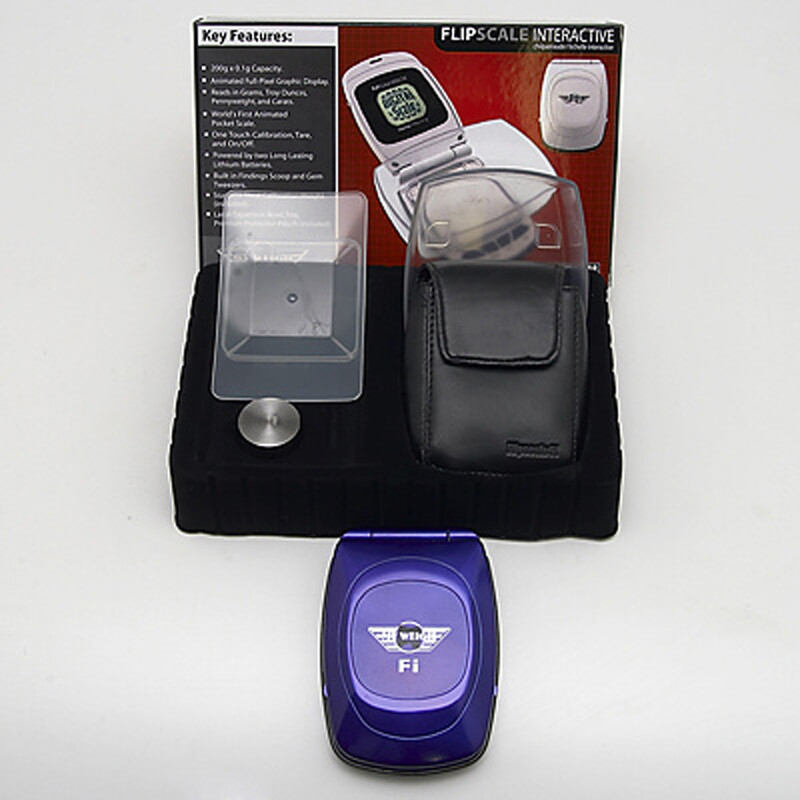 Digitální váha My Weigh Flipscale Fi 200 / 0,1 g modrá