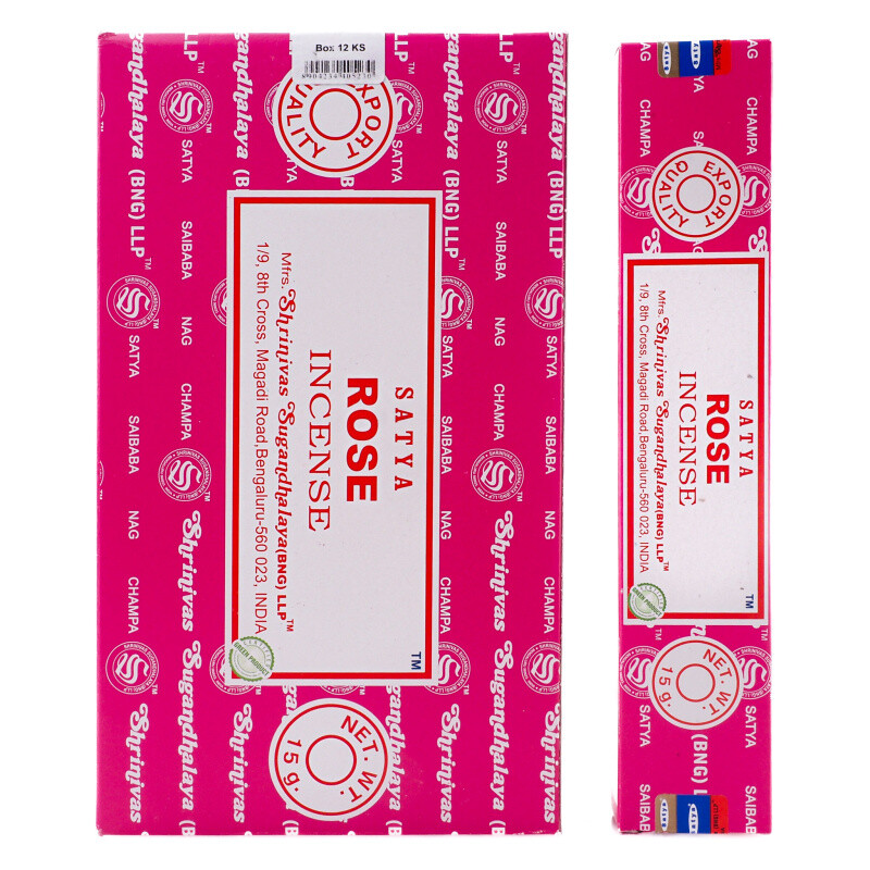 Indické vonné tyčinky Satya PK Rose 15 g