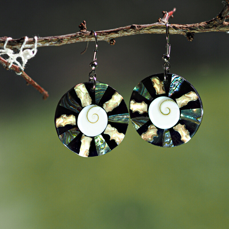 Náušnice resin Desy 03