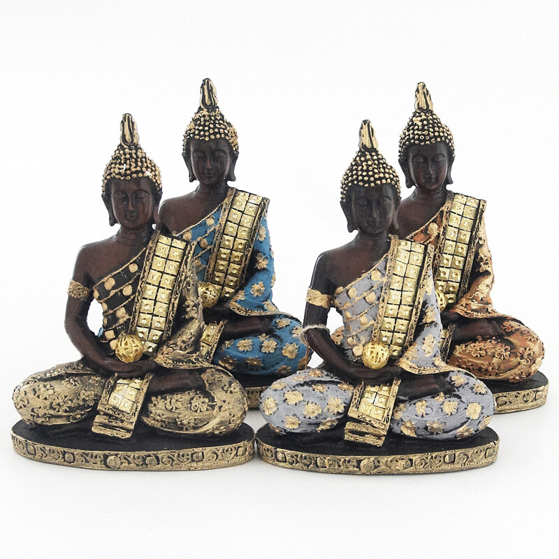 Soška resin Buddha 19 cm mix