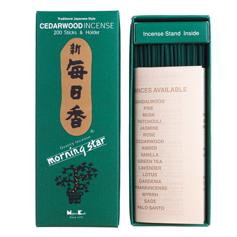 Japonské vonné tyčinky Nippon M/S 200 ks Cedarwood