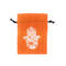 Pytlík dárkový Gifty Hamsa 8 x 11 cm oranžová