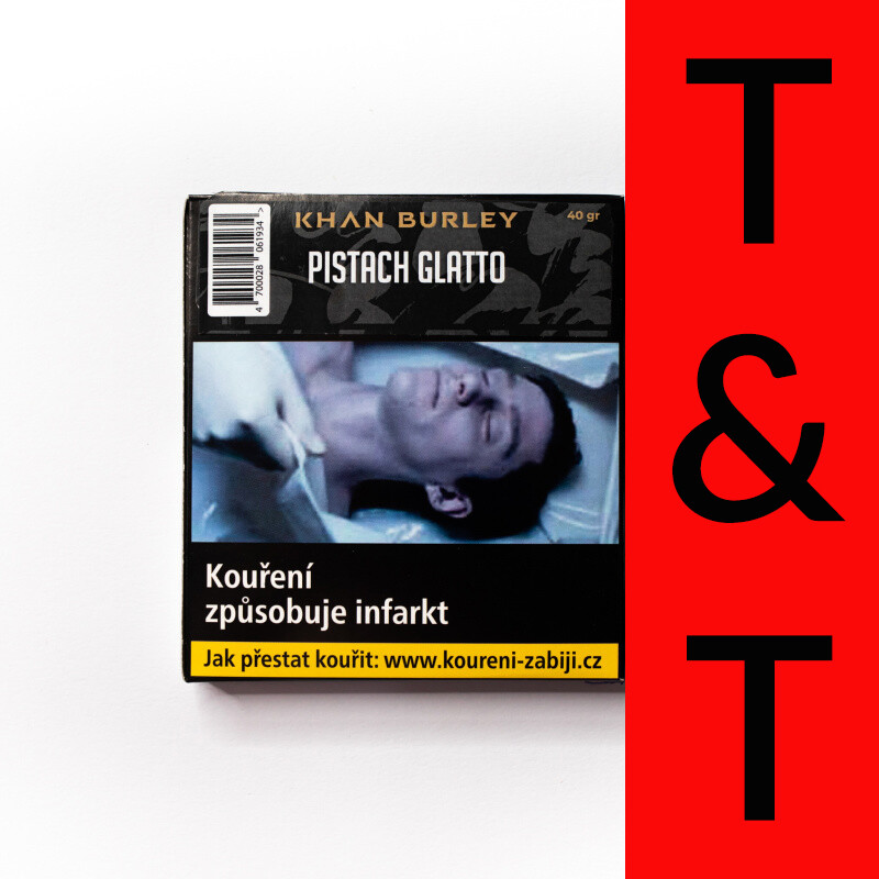 Tabák Khan Burley Pistach Glatto 40 g