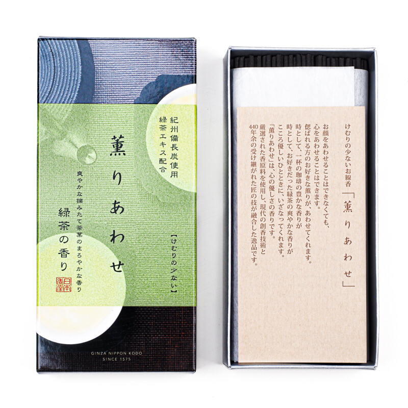 Japonské vonné tyčinky Nippon Kaori Awase Green Tea