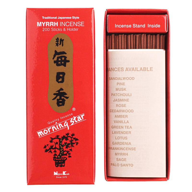 Japonské vonné tyčinky Nippon M/S 200 ks Myrrh