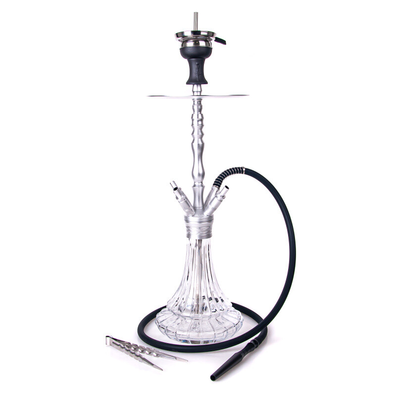 Vodní dýmka Aladin Alux M8 58 cm Silver