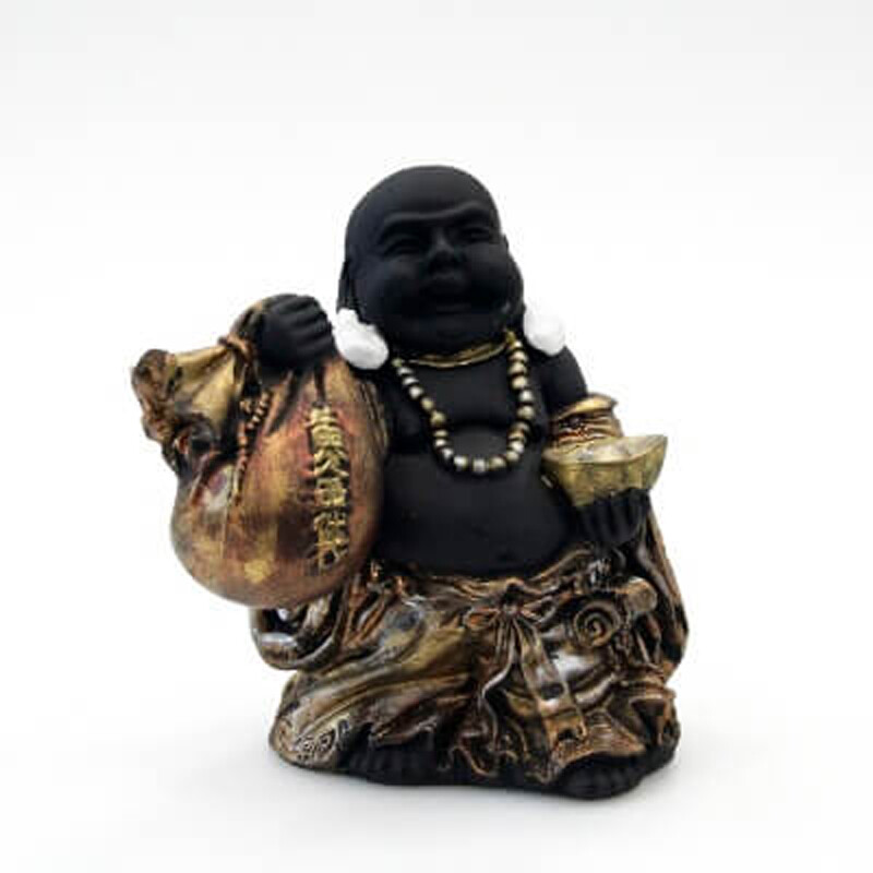 Soška resin Happy Buddha 18 cm 02