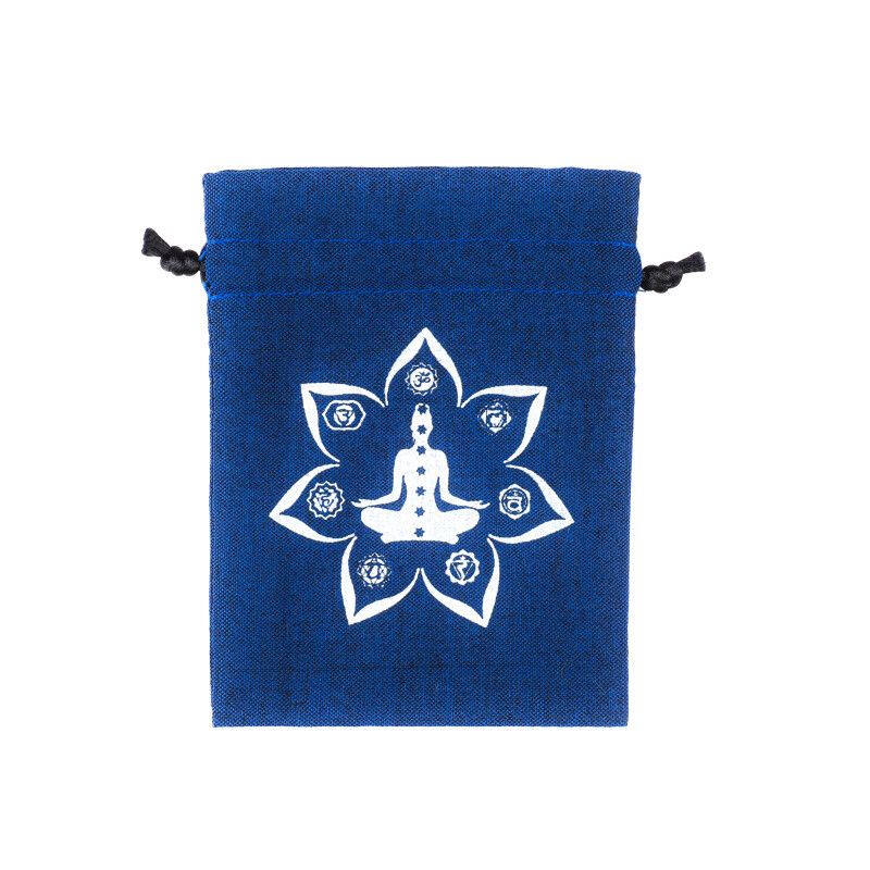 Pytlík dárkový Gifty Yoga 8 x 11 cm modrá