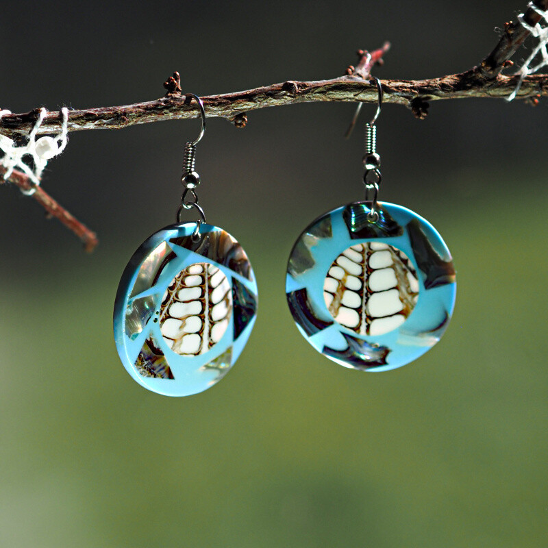 Náušnice resin Desy 05