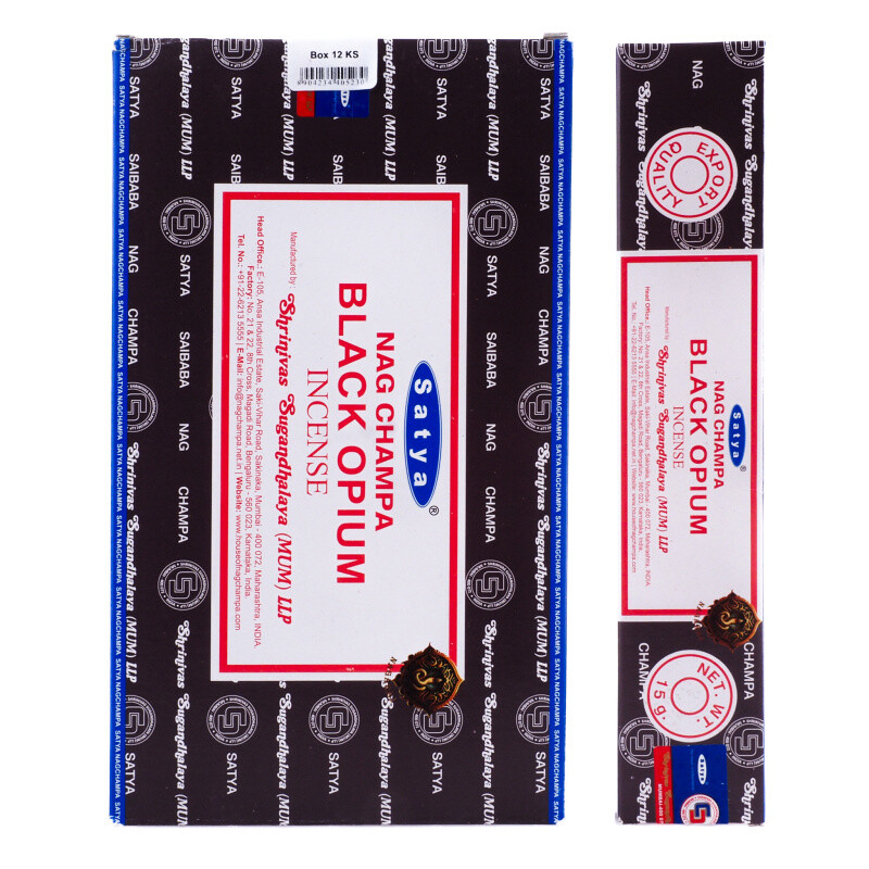 Indické vonné tyčinky Satya PK Black Opium 15 g