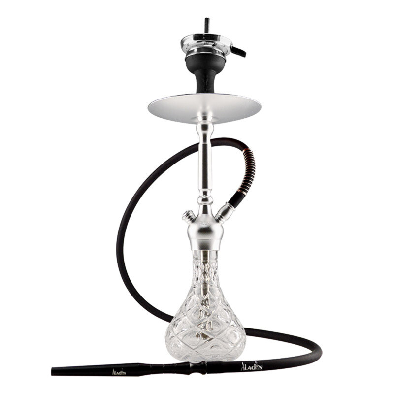 Vodní dýmka Aladin Alux M5 47 cm Silver