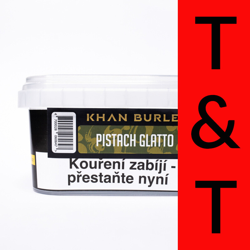 Tabák Khan Burley Pistach Glatto 250 g