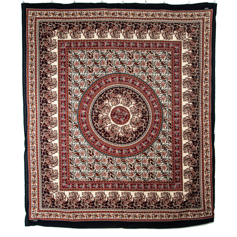 Přehoz double Paisley Mandala červená