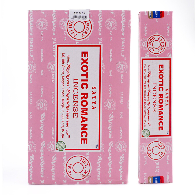 Indické vonné tyčinky Satya PK Exotic Romance 15 g