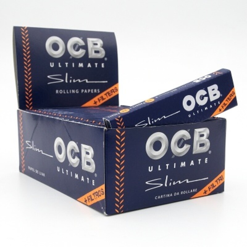 Cigaretové papírky OCB Ultimate Slim Filters Box 32 ks