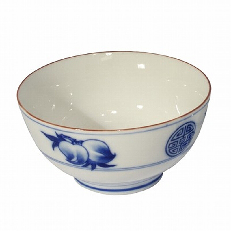 Miska porcelánová znaky hnědý okraj 11,5 cm