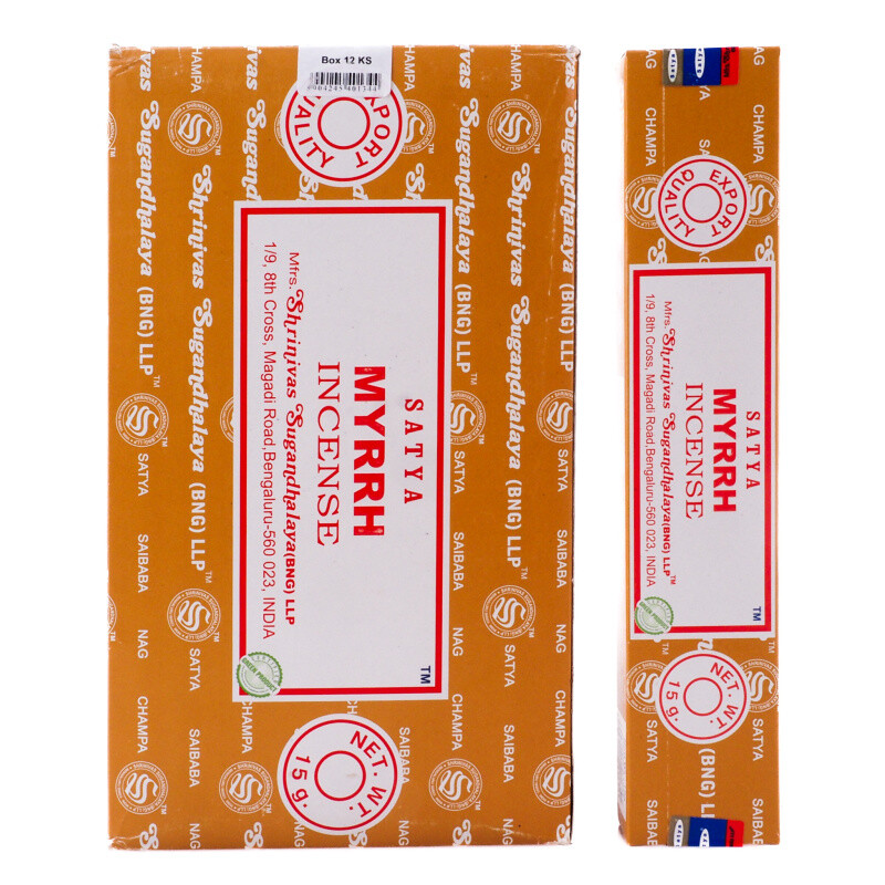 Indické vonné tyčinky Satya PK Myrrh 15 g