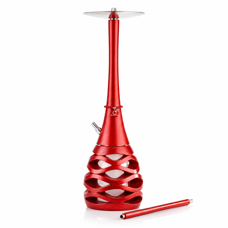Vodní dýmka KLIFIDES Epox Line - Wave Red Pure