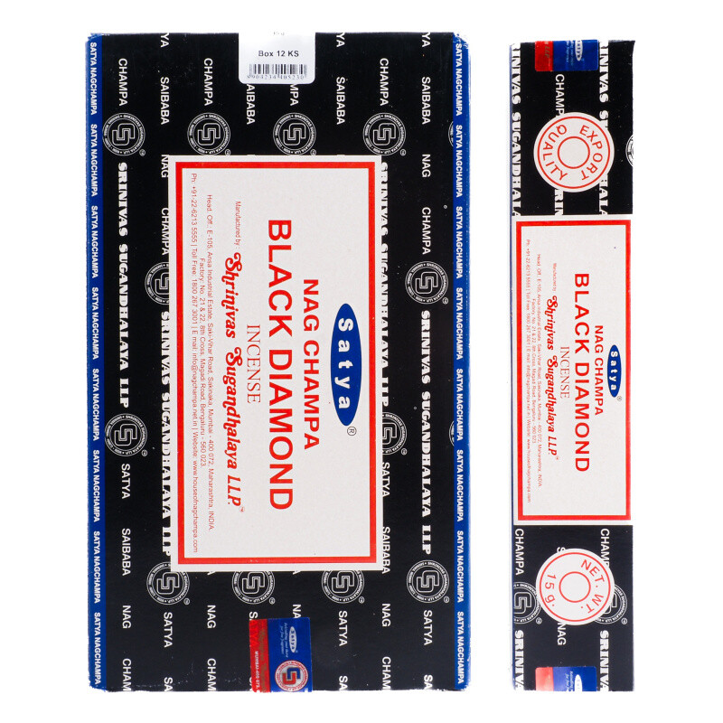 Indické vonné tyčinky Satya PK Black Diamond 15 g
