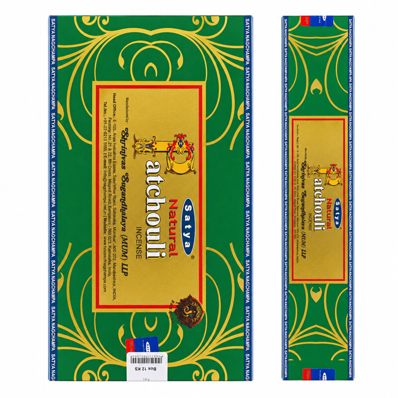 Indické vonné tyčinky Satya PK Natural Patchouli 15 g