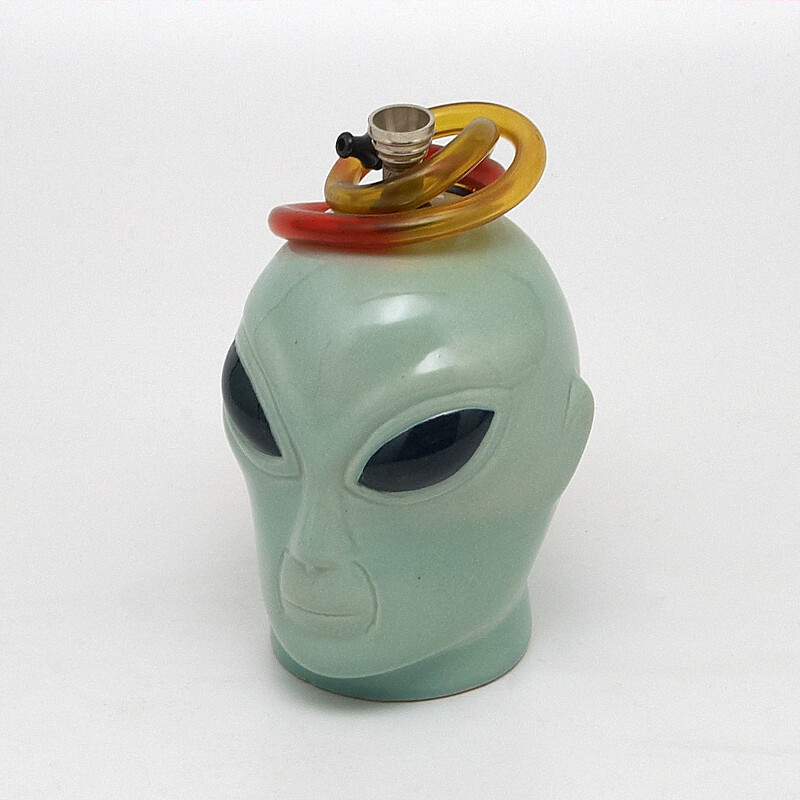 Bong keramika Alien I. 14 cm zelený