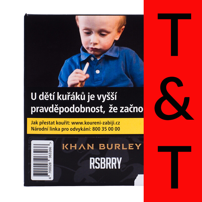 Tabák Khan Burley Rsbrry 40 g
