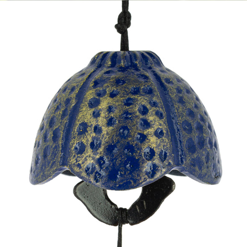 Zvon Furin Feng Shui Hana 5 cm modrá