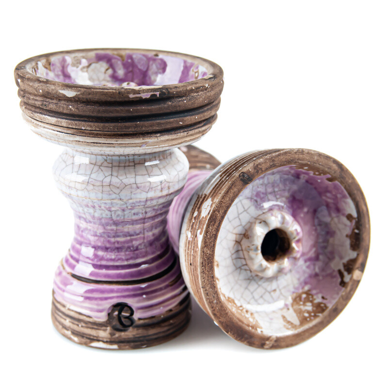 Korunka Vintage Glass Bohemian fialová