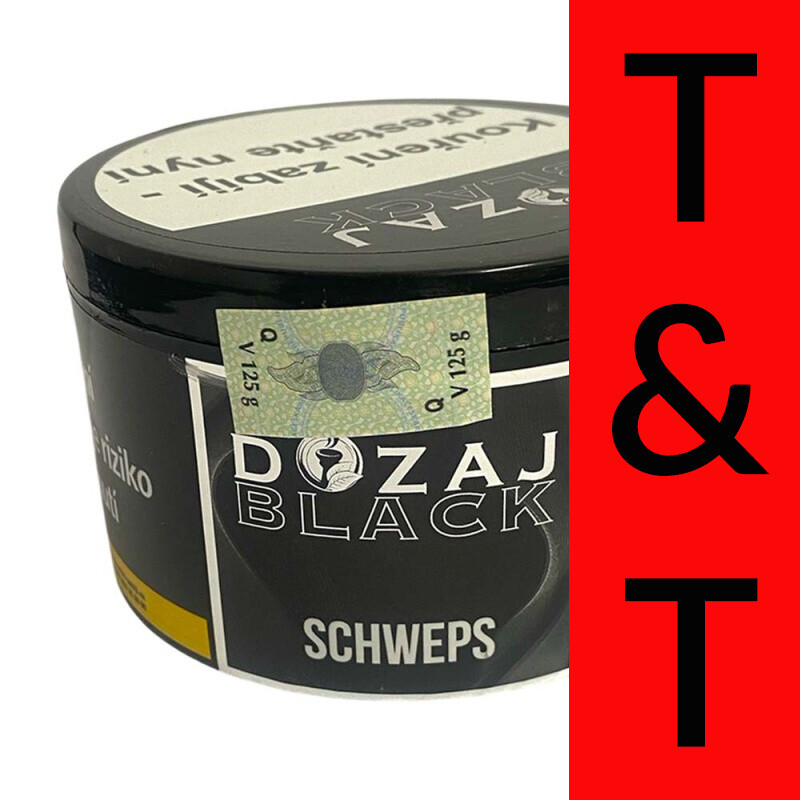 Tabák Dozaj Black Schweps 125 g