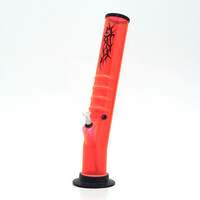 Bong acrylic Tube Tattoo UV 37 cm oranžová