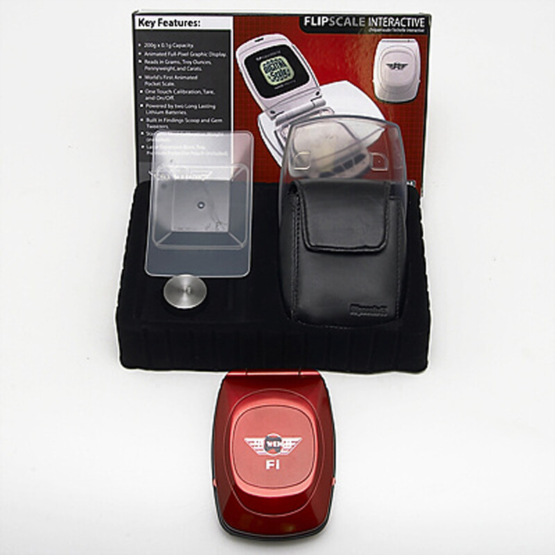 Digitální váha My Weigh Flipscale Fi 200 / 0,1 g červená
