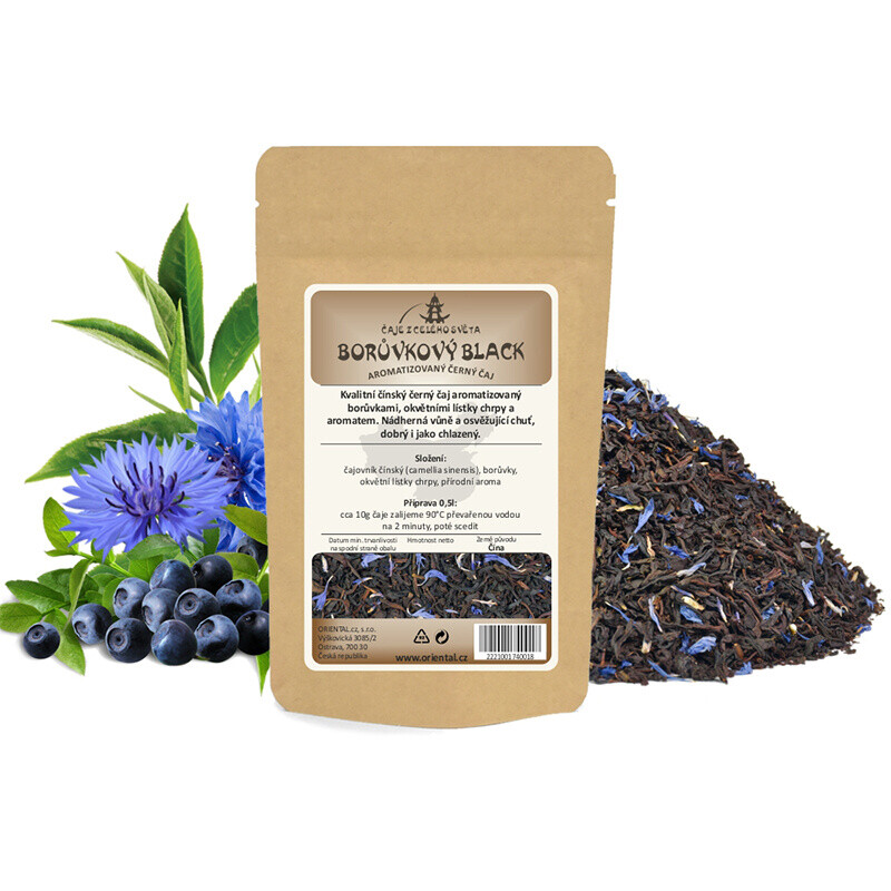 Čaj aromatizovaný Borůvkový Black 50 g