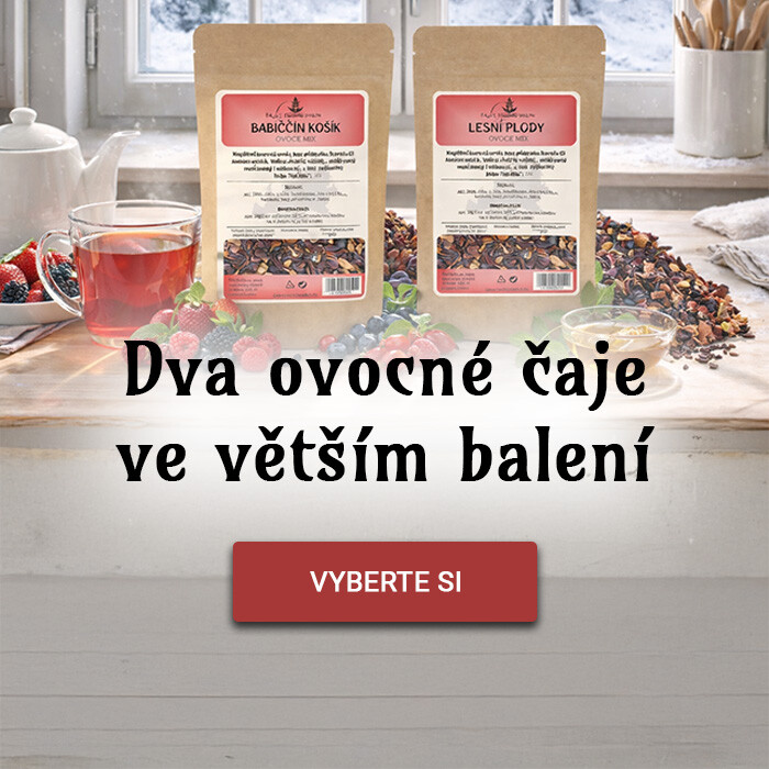 Dva ovocné čaje ve větším balení
