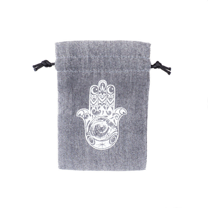 Pytlík dárkový Gifty Hamsa 8 x 11 cm šedá