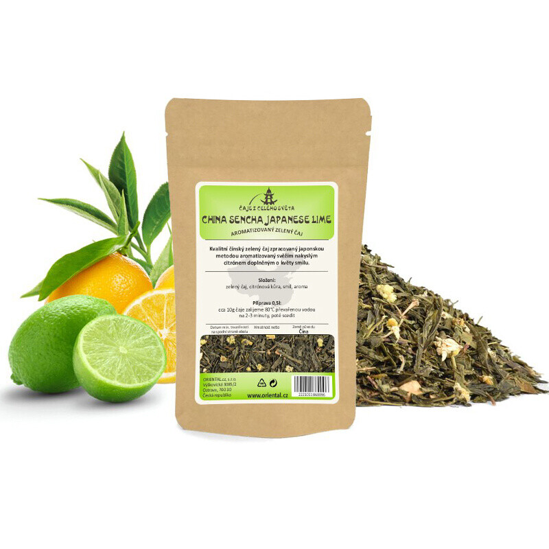 Čaj aromatizovaný Sencha Japanese Lime 50 g