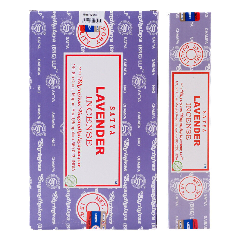 Indické vonné tyčinky Satya PK Lavender 15 g